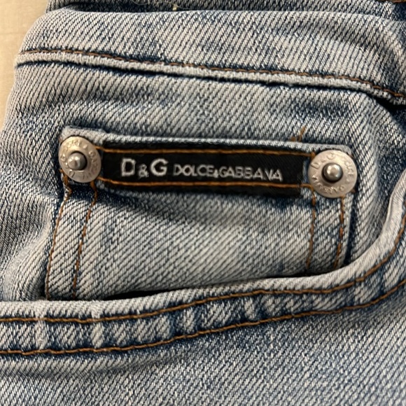 Dolce and Gabana Y2K vintage denim mini skirt with stretch 28/42 size 2 in US - Picture 4 of 8